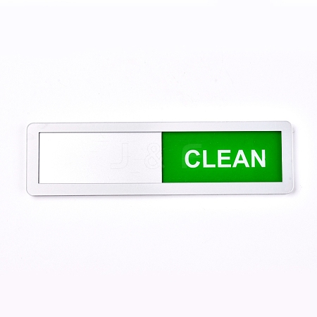 Acrylic Clean Dirty Dishwasher Magnet Sign AJEW-D044-02-1