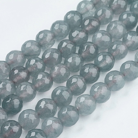 Natural Jade Bead Strands G-R166-10mm-15-1
