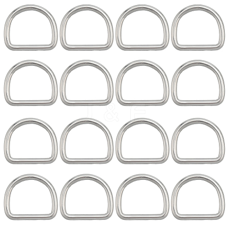 304 Stainless Steel D Rings STAS-CP0001-05B-1