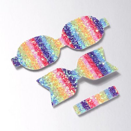 Glitter Non Woven Fabric Decoration Accessories AJEW-WH0002-10A-1
