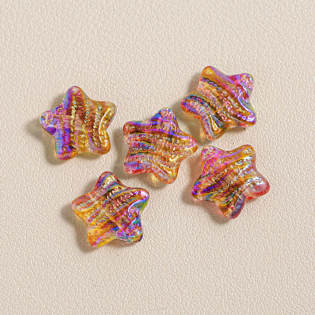 15Pcs Printed Resin Beads RESI-CJC0006-036R-1