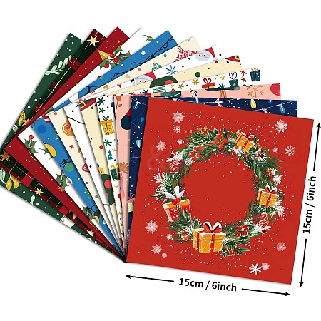 Christmas Pattern Scrapbooking Paper Pads Set STIC-C010-34C-1