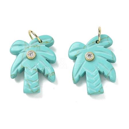 Synthetic Turquoise Carved Pendants GG-CBA67BD-02G-D-1