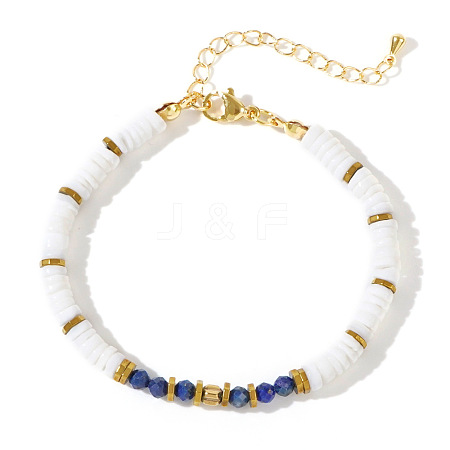 Natural Lapis Lazuli Beaded Bracelets VY9636-3-1