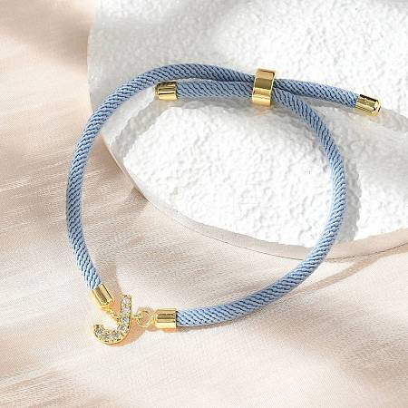 Adjustable Nylon Cord Bracelets X-BJEW-C096-01G-10-1