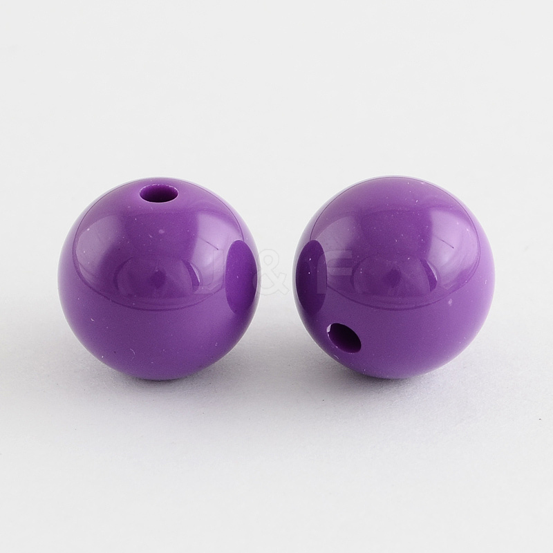 Wholesale Chunky Bubblegum Round Acrylic Beads