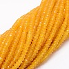 Dyed Natural Malaysia Jade Rondelle Beads Strands X-G-E316-2x4mm-30-1