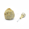 Natural Fossil Coral Openable Perfume Bottle Pendants G-E556-01A-3