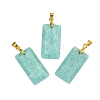 Natural Amazonite Faceted Pendants G-L623-03G-04-1