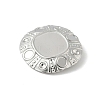 304 Stainless Steel Pendant Cabochon Settings STAS-D376-12P-2