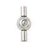 304 Stainless Steel Bayonet Clasps STAS-Z147-28P-02-1