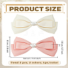 2Pcs 2 Colors Polyester Alligator Hair Clips OHAR-LP0003-44-2
