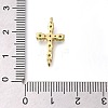 Brass Pave Cubic Zirconia Connector Charms KK-M101-03C-G01-3