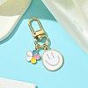 Alloy Enamel Pendant Decorations HJEW-YW00008-01-1