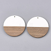 Resin & Walnut Wood Pendants RESI-S358-02A-01-2