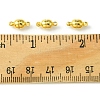 10Pcs Round Brass Magnetic Clasps with Loops KK-FS0001-34G-5