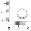 316L Surgical Stainless Steel Micro Pave Clear Cubic Zirconia Hoop Nose Rings WGE451E-05-3