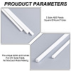 60Pcs 3 Style ABS Plastic Square & Round Tubes DIY-OC0011-73-4