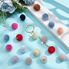96Pcs 16 Colors Plush Pompom Pendants FIND-PH0027-63-4