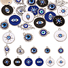 22Pcs 11 Style Alloy Crystal Rhinestone Pendants FIND-TA0002-66-1