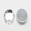 Acrylic Rhinestone Flat Back Cabochons GACR-Q011-30x40-02-2