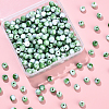 300Pcs Opaque Acrylic Beads SACR-YW0001-89C-1
