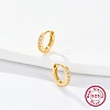 925 Sterling Silver Micro Pave Cubic Zirconia Hoop Earrings for Women EJEW-F317-10G-2
