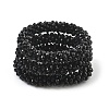 Faceted Opaque Glass Beads Stretch Bracelets BJEW-S144-002E-01-2
