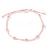 Handmade Glass Seed Bead Braided Bead Bracelets AU9604-6-1