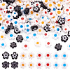 120Pcs 4 Styles Handmade Millefiori Glass Bead Strands LAMP-TA0002-69-1