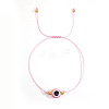 Bohemian Style Resin Evil Eye Bead Braided Bracelets BR6167-4-1