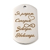 Valentine's Day 201 Stainless Steel Pendants STAS-L079-02P-05-1