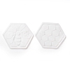 DIY Bee and Honeycomb Shape Coaster Silicone Molds DIY-K044-01-2