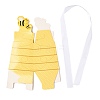 Trapezoid Shape with Bee Pattern Candy Packaging Box CON-F012-01-3