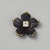 Transparent Resin Sakura Flower Bead Caps RESI-TAC0012-20B-1