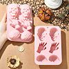 Skull Hand Brain Shaped Silicone Molds ST-CJ0043-058-4