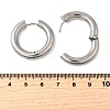 Tarnish Resistant 202 Stainless Steel Huggie Hoop Earrings EJEW-O087-08G-P-2