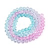 Gradient Color Baking Paint Glass Bead Strands LS-DGLA-A039-T4mm-A05-2