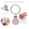 Silicone Hat Clip for Travel HJEW-AB00576-05-3