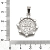 304 Stainless Steel Pendants STAS-B086-09E-P-3