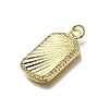 Brass Micro Pave Cubic Zirconia Pendants KK-C090-16G-2