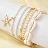 6Pcs Bracelets Sets for Women BJEW-F520-07-1