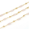 3.28 Feet Handmade Natural Rose Quartz Beaded Chains X-CHC-E021-01D-1