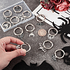 12Pcs 6 Styles Bat Alloy Shoes Charms HJEW-PH01975-3