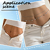 2 Sets 2 Colors Iron Waist Body Chain AJEW-GF0011-04-4