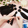 10Pcs Plastic Long Straight Hairstyle Doll Wig Hair DIY-DC0003-96B-3
