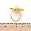 Sunflower Brass Finger Rings for Women RJEW-S622-02G-5