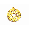 Brass Pendants FIND-WH0037-18G-1