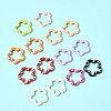 14Pcs Spray Painted Alloy Spring Gate Rings FIND-FS0004-57-7