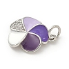 Brass Micro Pave Cubic Zirconia Pendants KK-S338-08P-2